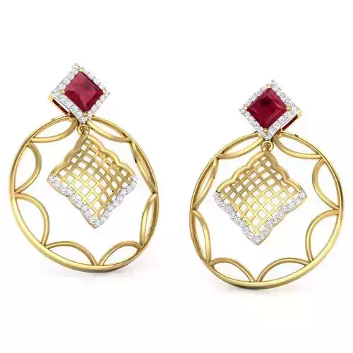 Madhvi Mesh Earring