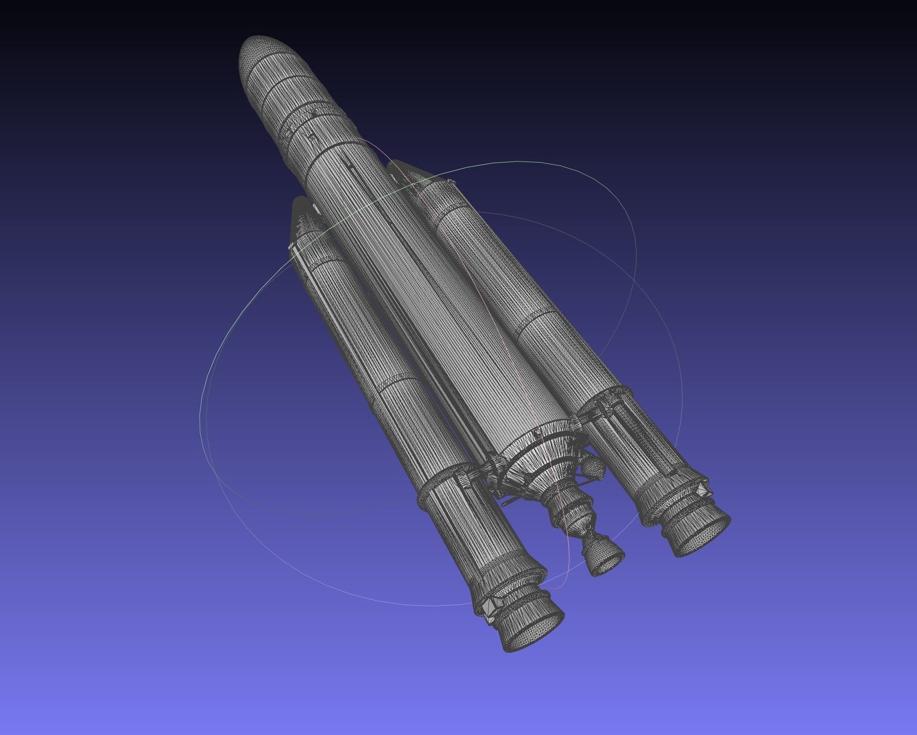 Ariane 5 Rocket Printable Miniature 3D print model_32