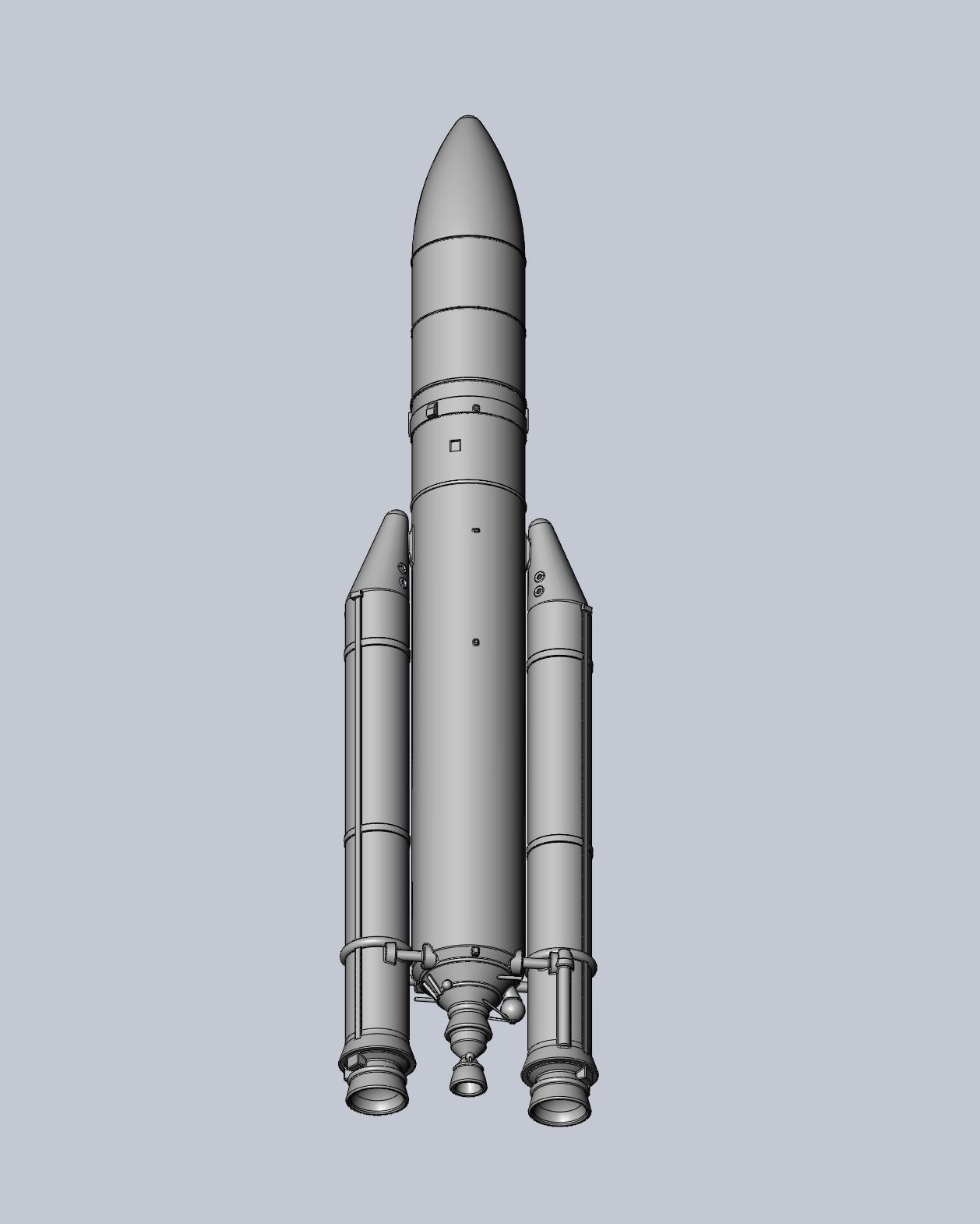 Ariane 5 Rocket Printable Miniature 3D print model_21