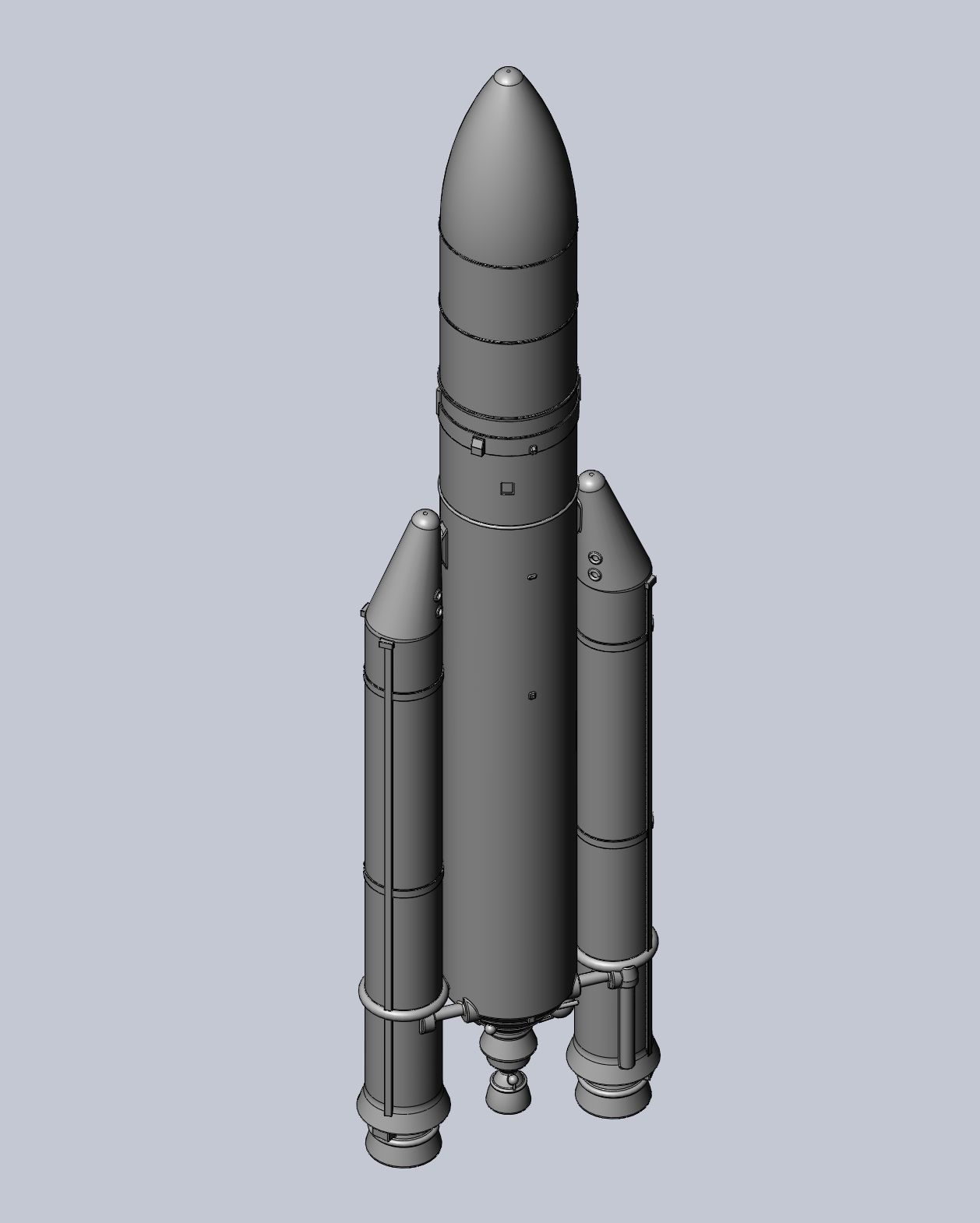 Ariane 5 Rocket Printable Miniature 3D print model_22