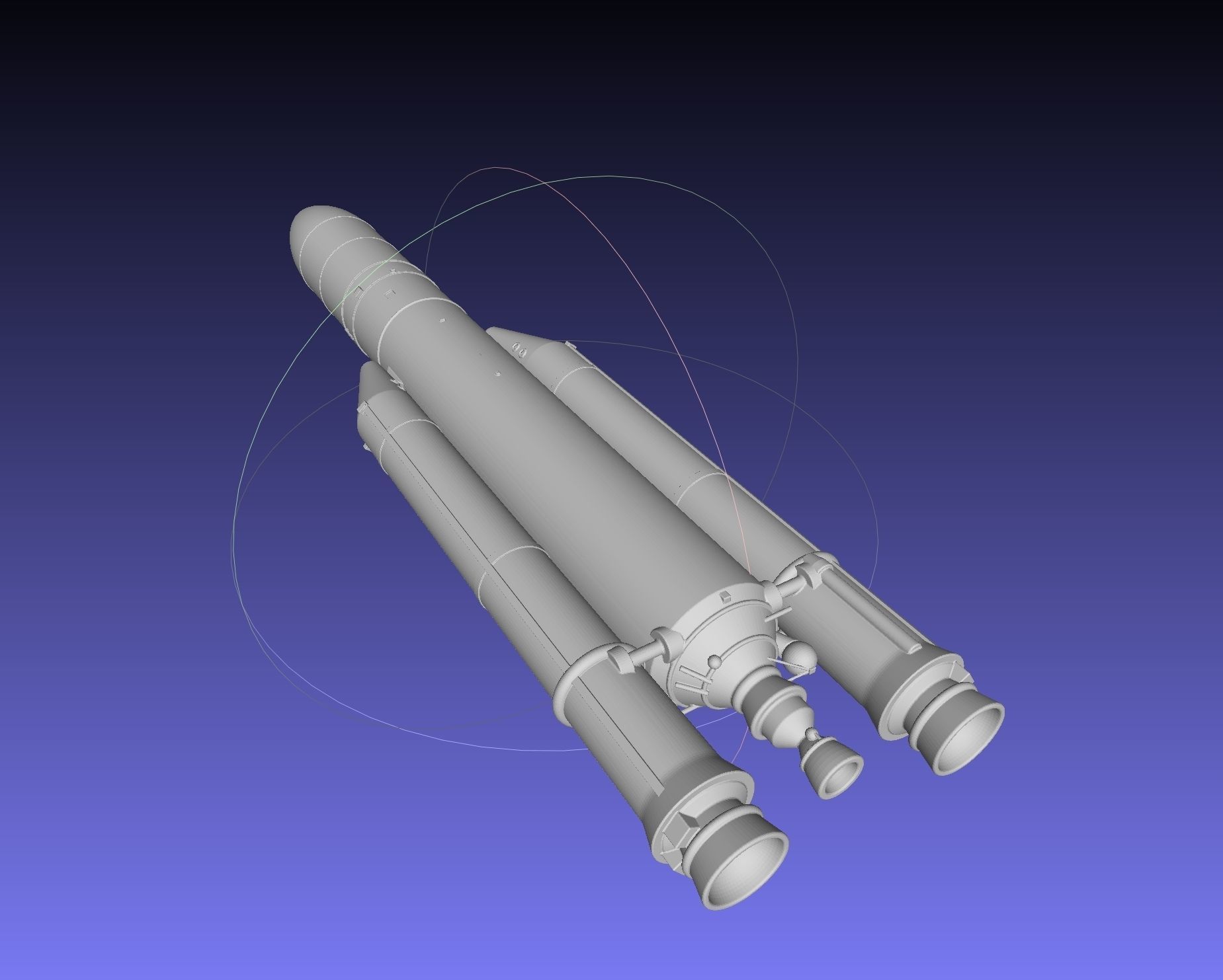 Ariane 5 Rocket Printable Miniature 3D print model_27