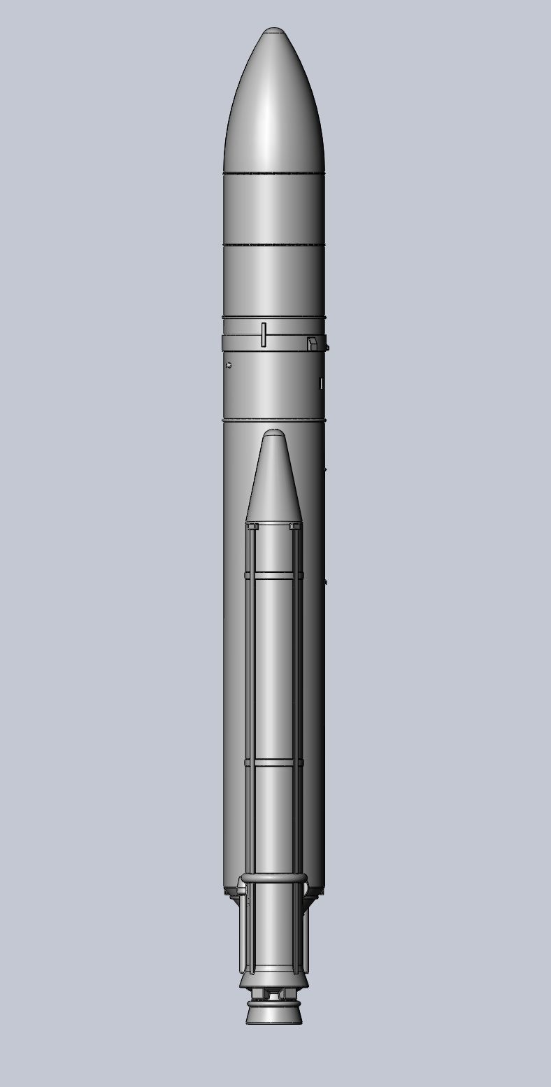 Ariane 5 Rocket Printable Miniature 3D print model_26