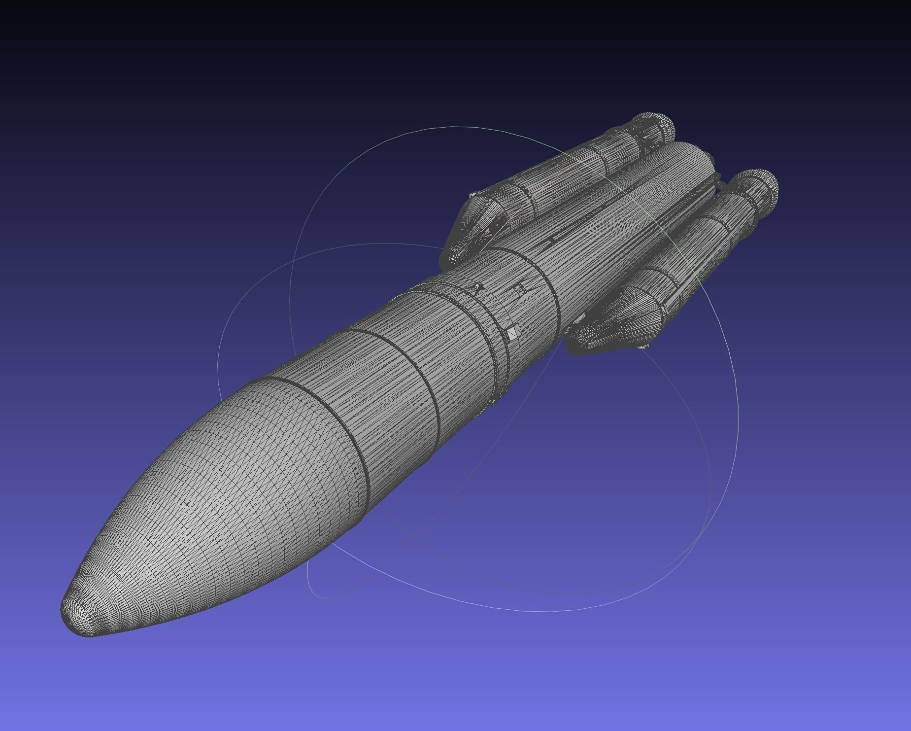 Ariane 5 Rocket Printable Miniature 3D print model_25