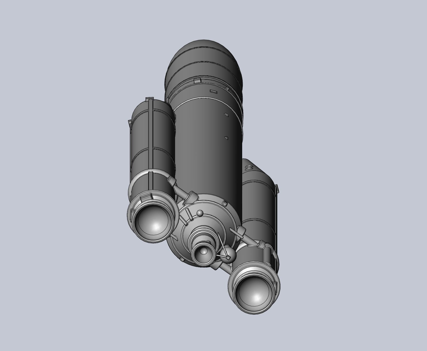 Ariane 5 Rocket Printable Miniature 3D print model_43