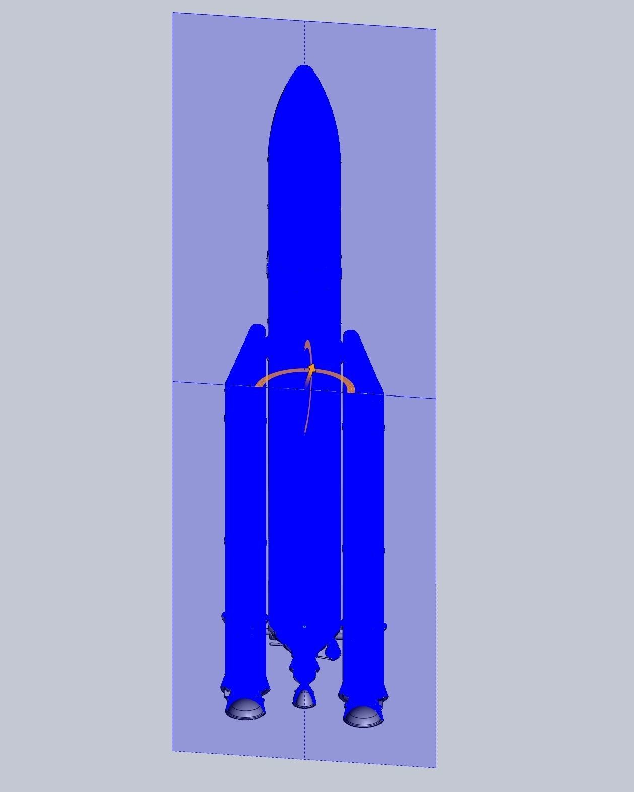 Ariane 5 Rocket Printable Miniature 3D print model_18