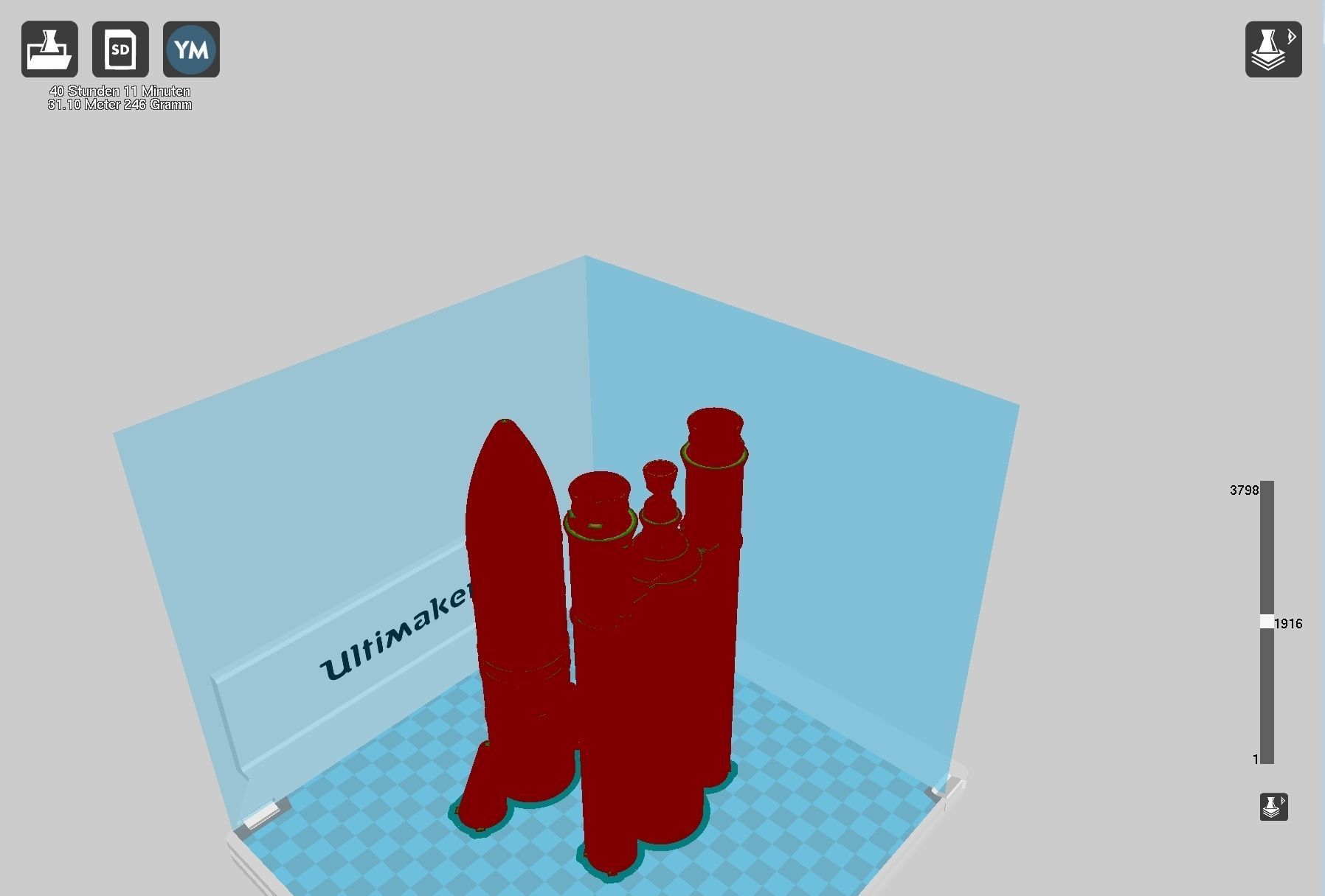 Ariane 5 Rocket Printable Miniature 3D print model_45