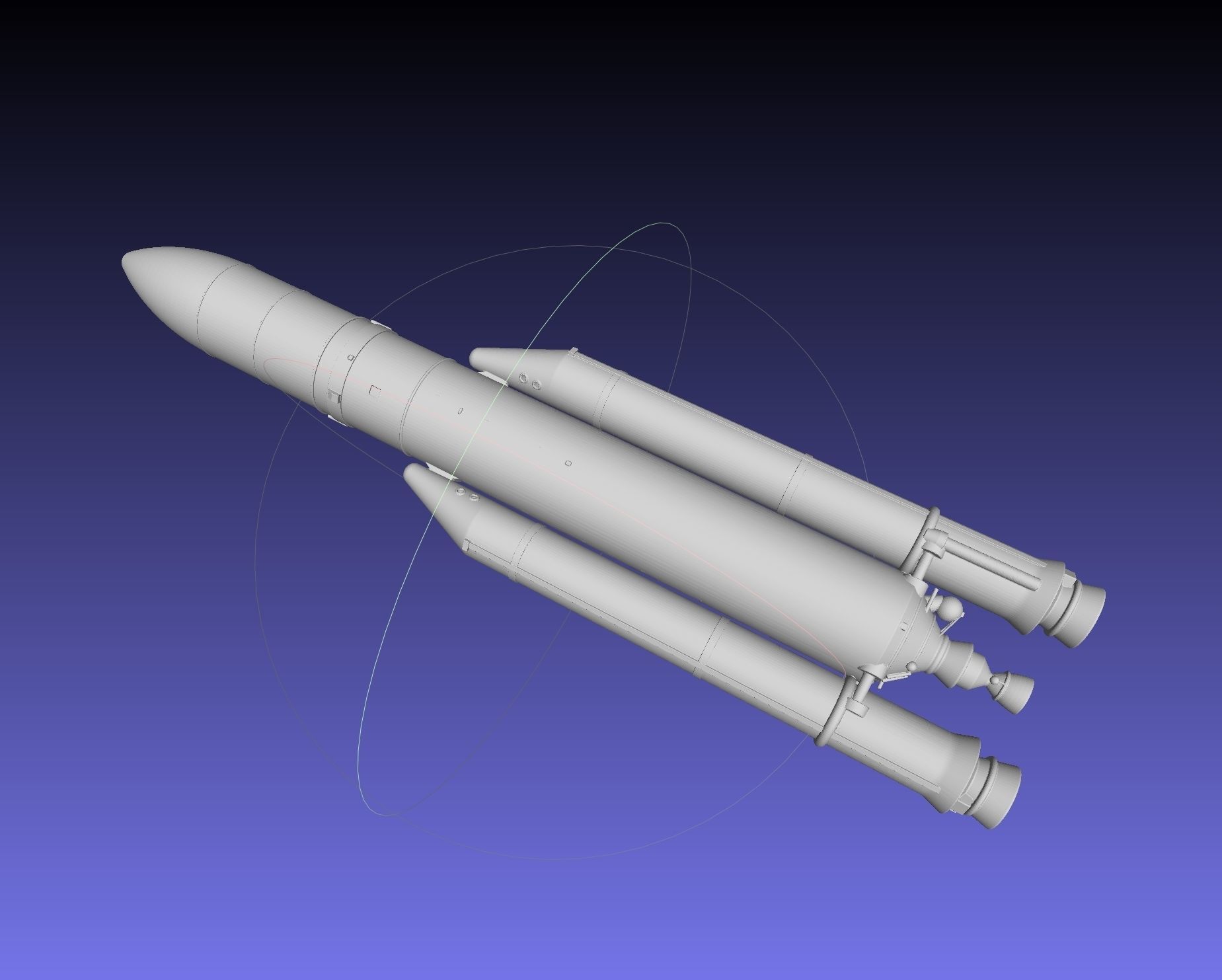 Ariane 5 Rocket Printable Miniature 3D print model_37