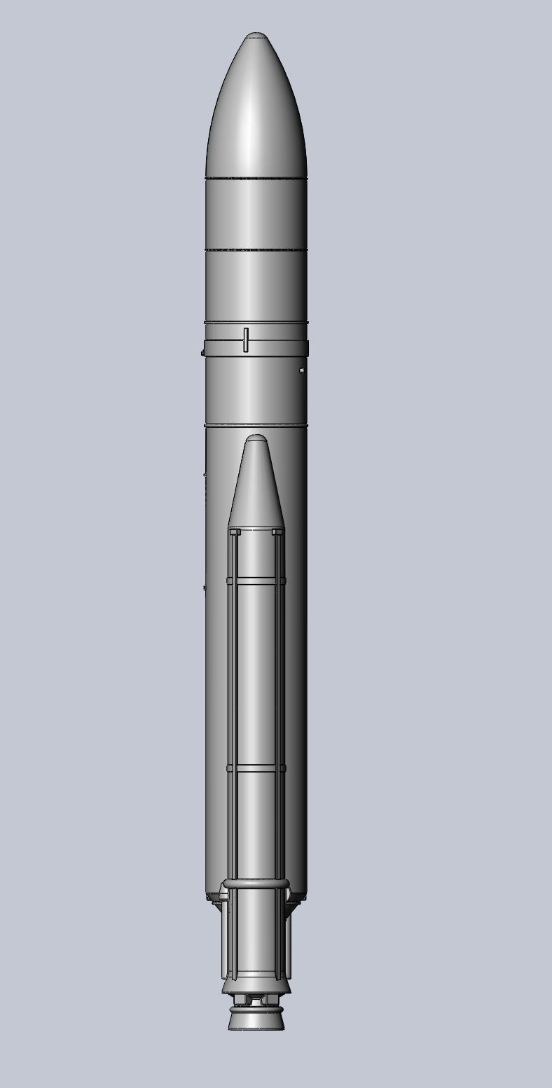 Ariane 5 Rocket Printable Miniature 3D print model_34