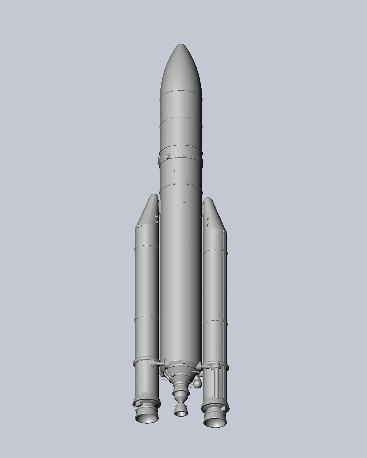 Ariane 5 Rocket Printable Miniature 3D print model_17