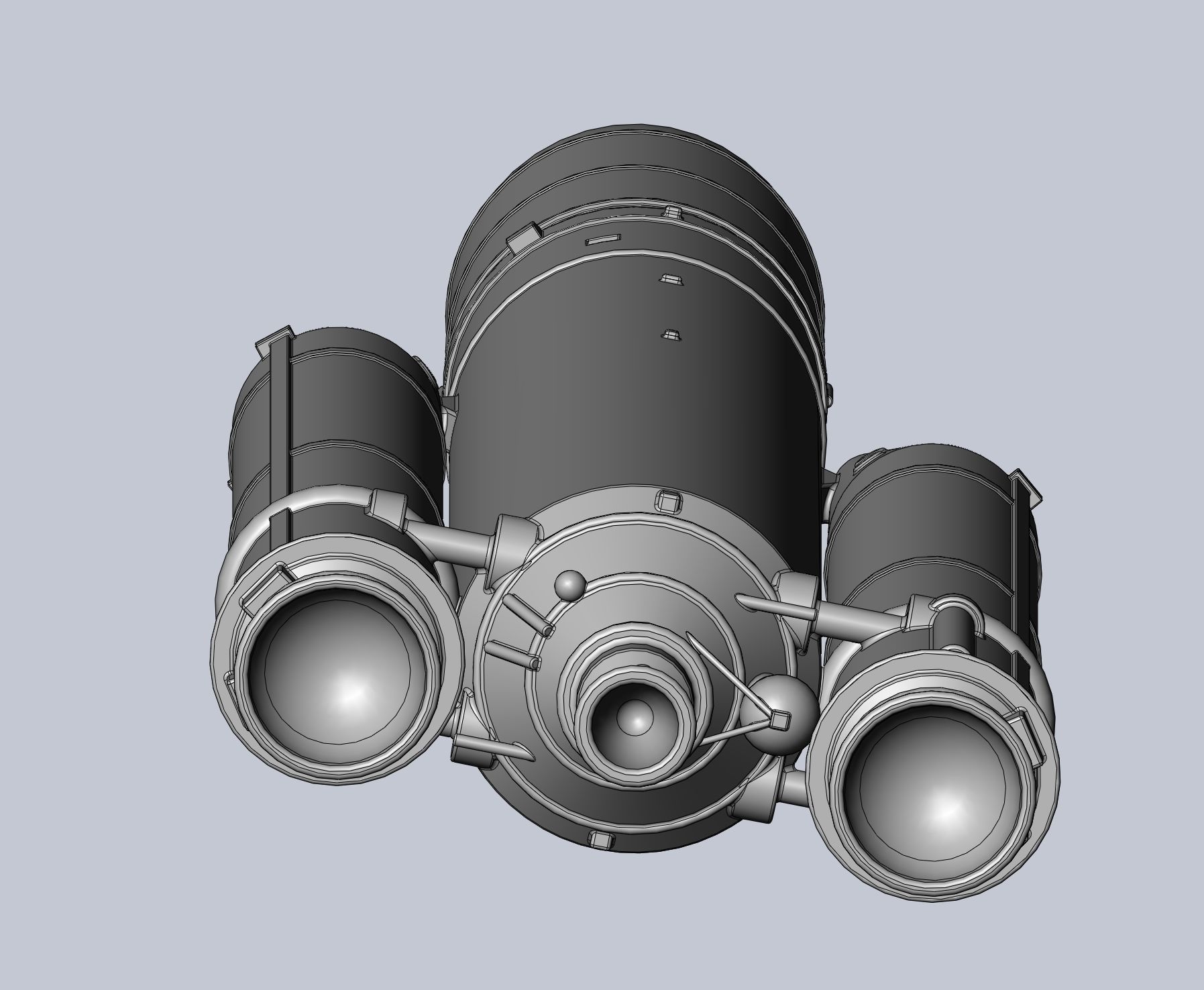 Ariane 5 Rocket Printable Miniature 3D print model_42