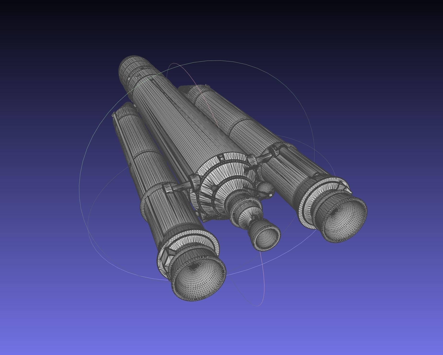 Ariane 5 Rocket Printable Miniature 3D print model_2
