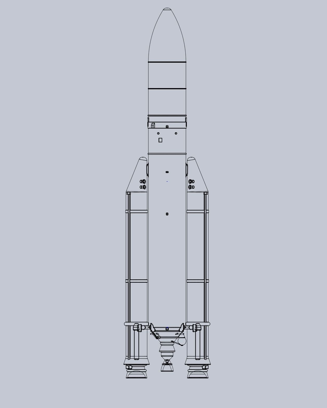 Ariane 5 Rocket Printable Miniature 3D print model_13