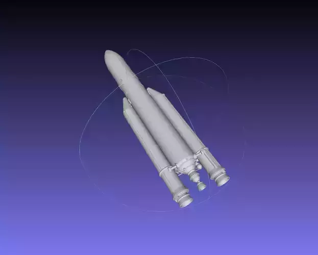 Ariane 5 Rocket Printable Miniature 3D print model