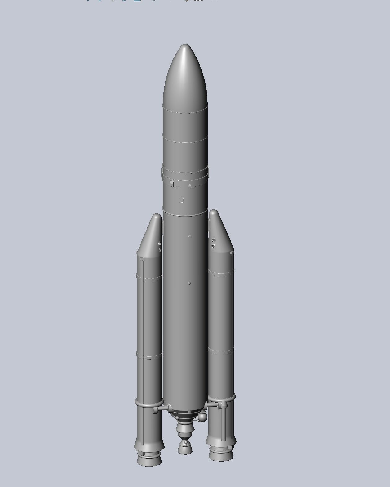 Ariane 5 Rocket Printable Miniature 3D print model_16