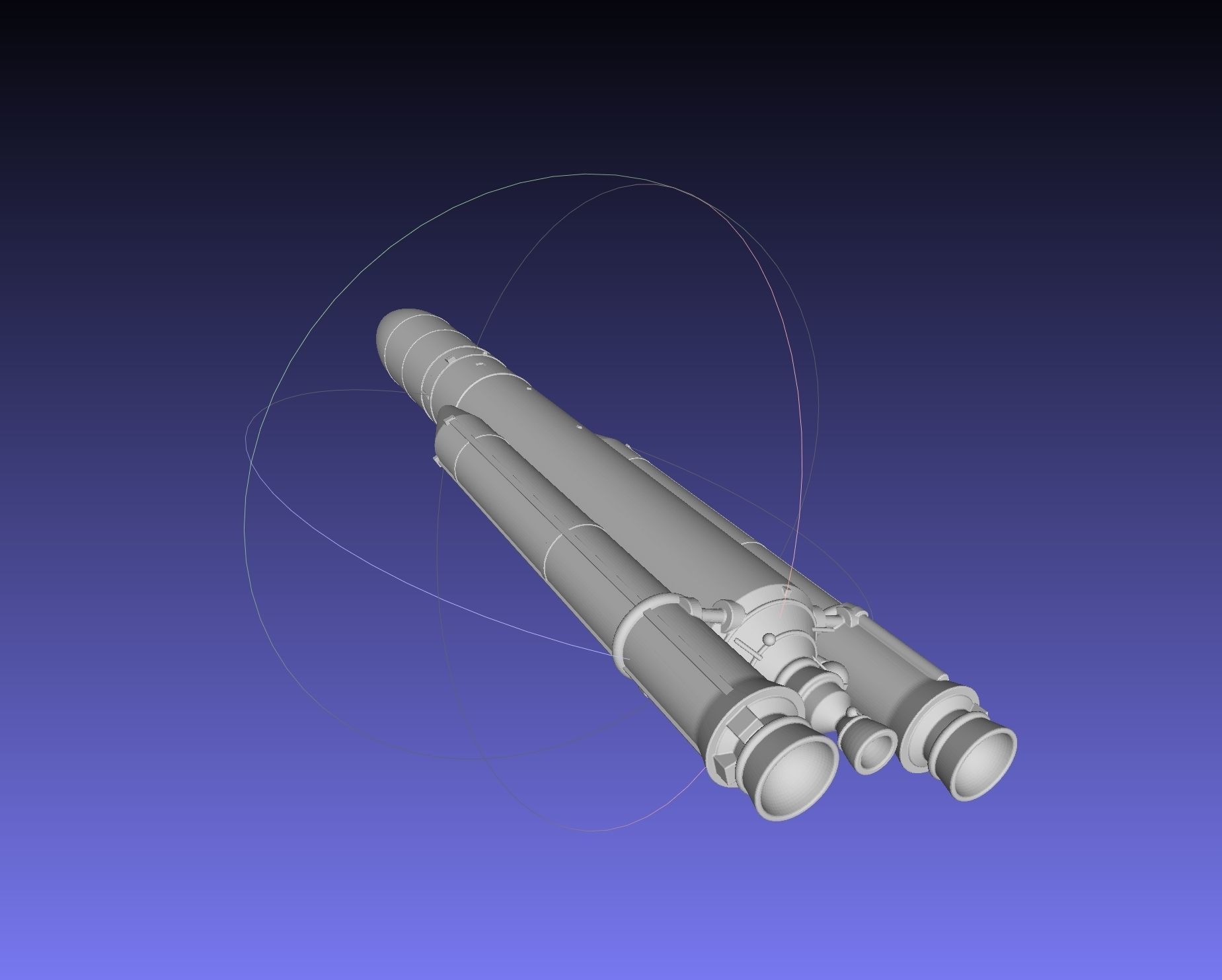 Ariane 5 Rocket Printable Miniature 3D print model_39