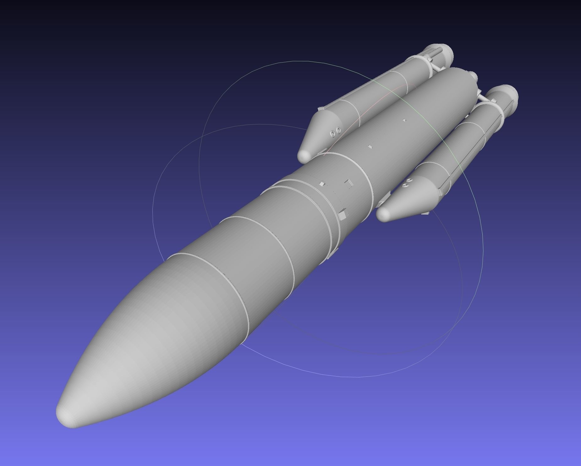 Ariane 5 Rocket Printable Miniature 3D print model_24