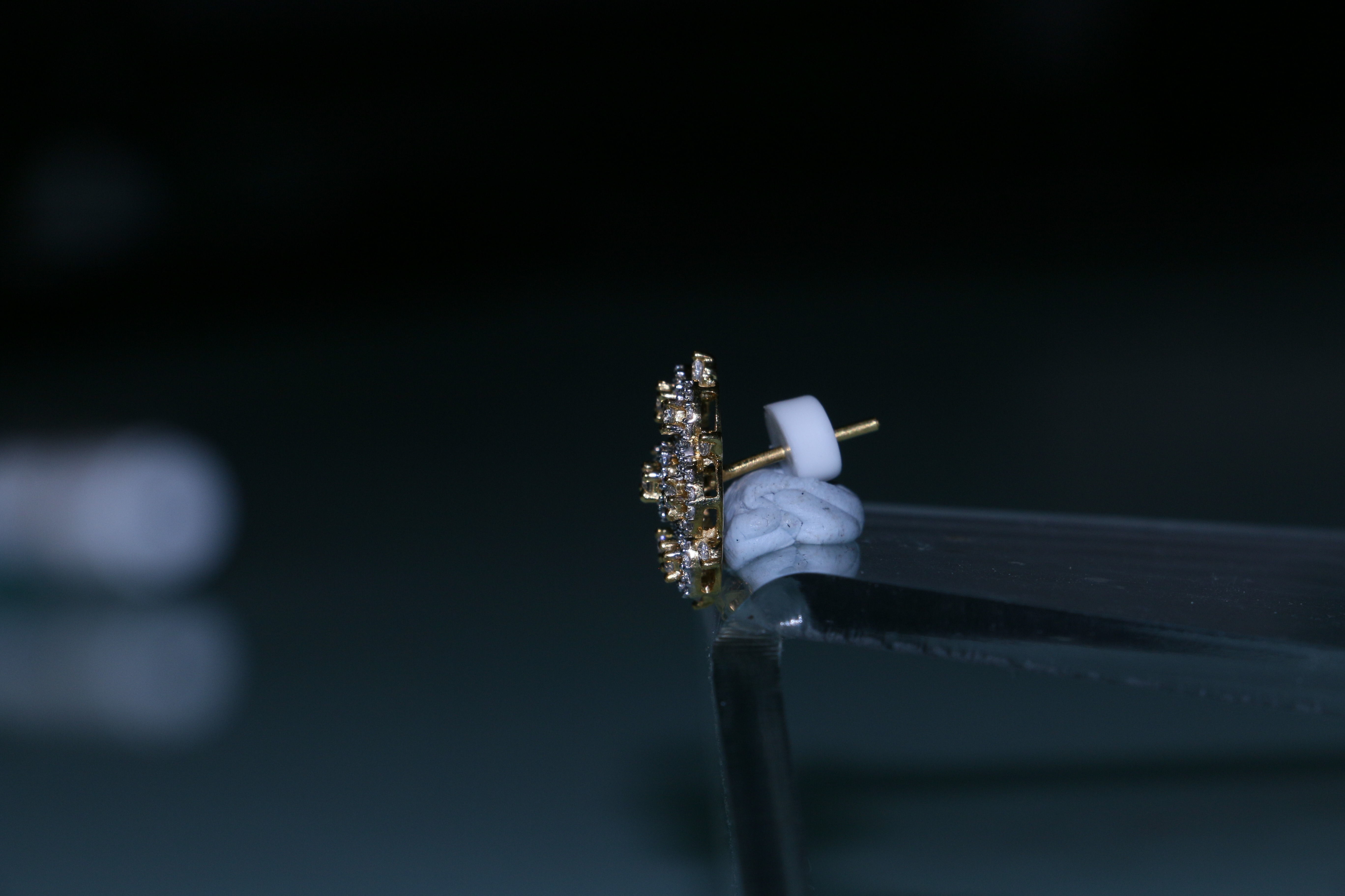 Circular Stark Stud Earring 3D print model_11