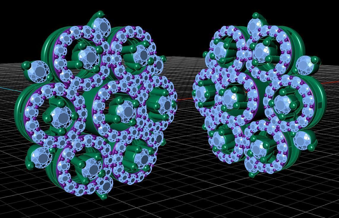 Circular Stark Stud Earring 3D print model_6