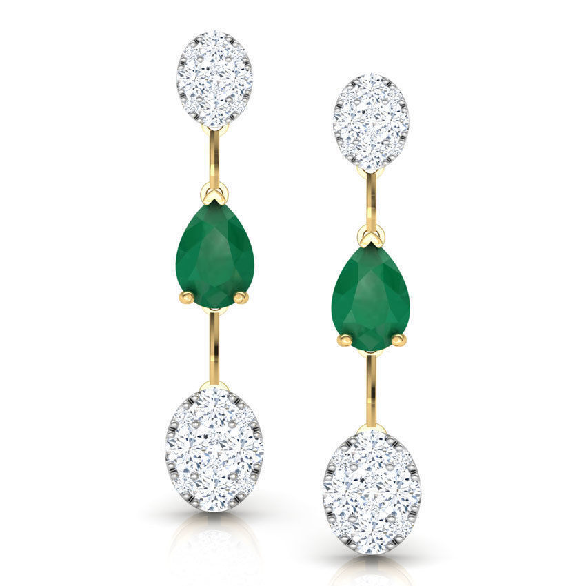 Drop and Cluster Drop Earring 3D print model_1