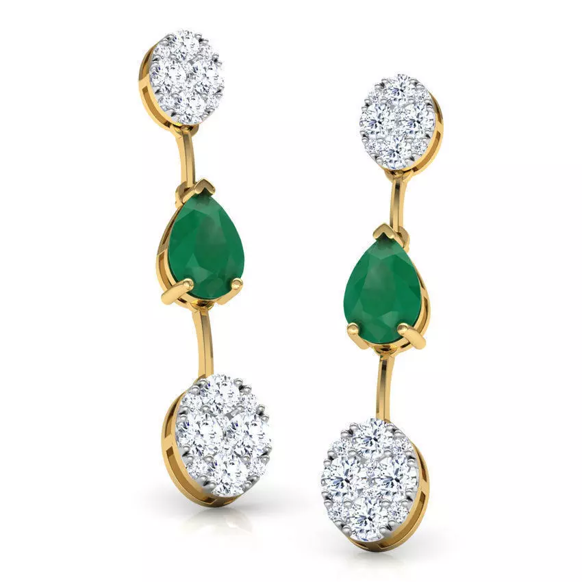 Drop and Cluster Drop Earring 3D print model_0