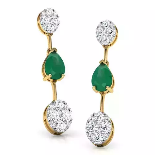 Drop and Cluster Drop Earring