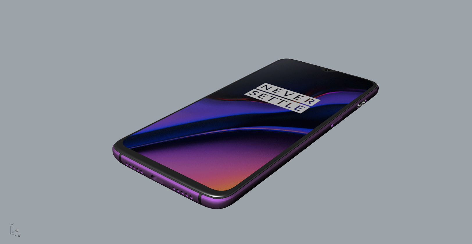 Oneplus 6T Thunder Purple 3D Model 3D print model_17