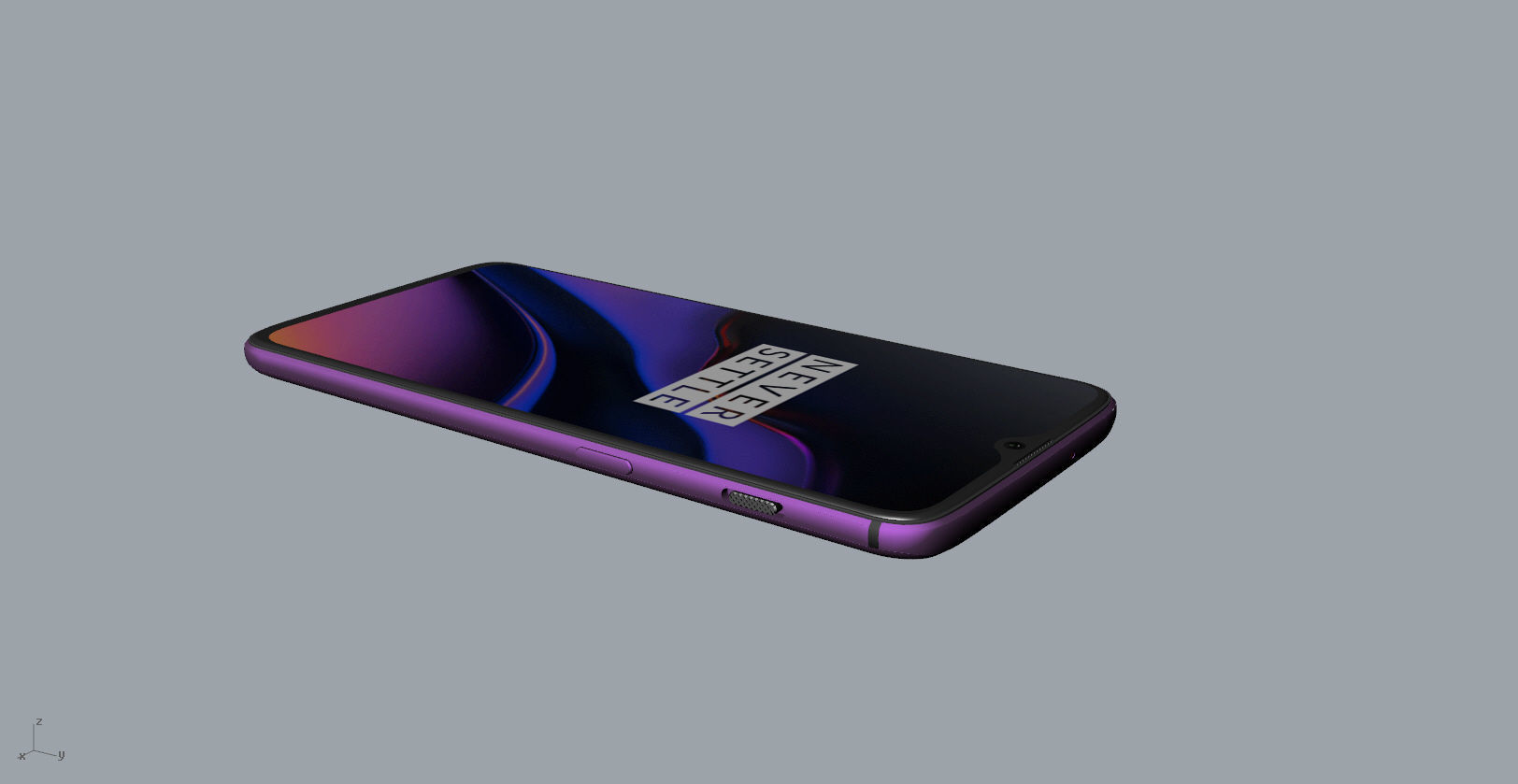 Oneplus 6T Thunder Purple 3D Model 3D print model_15