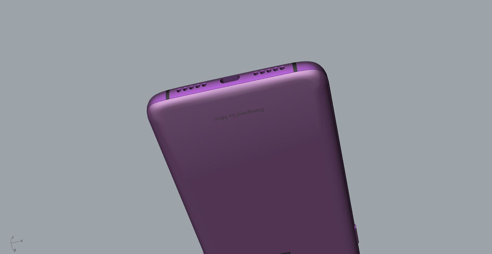 Oneplus 6T Thunder Purple 3D Model 3D print model_24