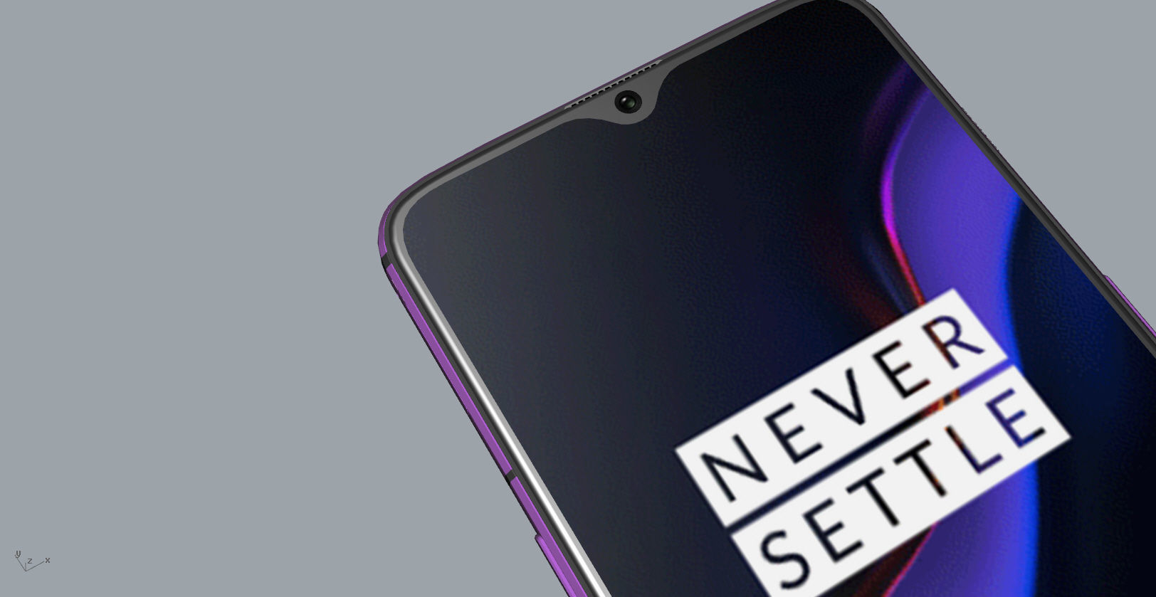 Oneplus 6T Thunder Purple 3D Model 3D print model_21