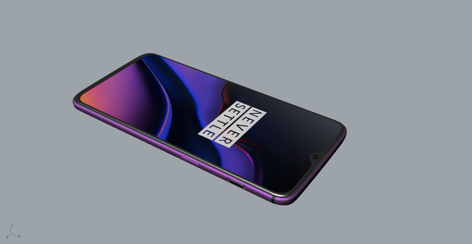 Oneplus 6T Thunder Purple 3D Model 3D print model_16