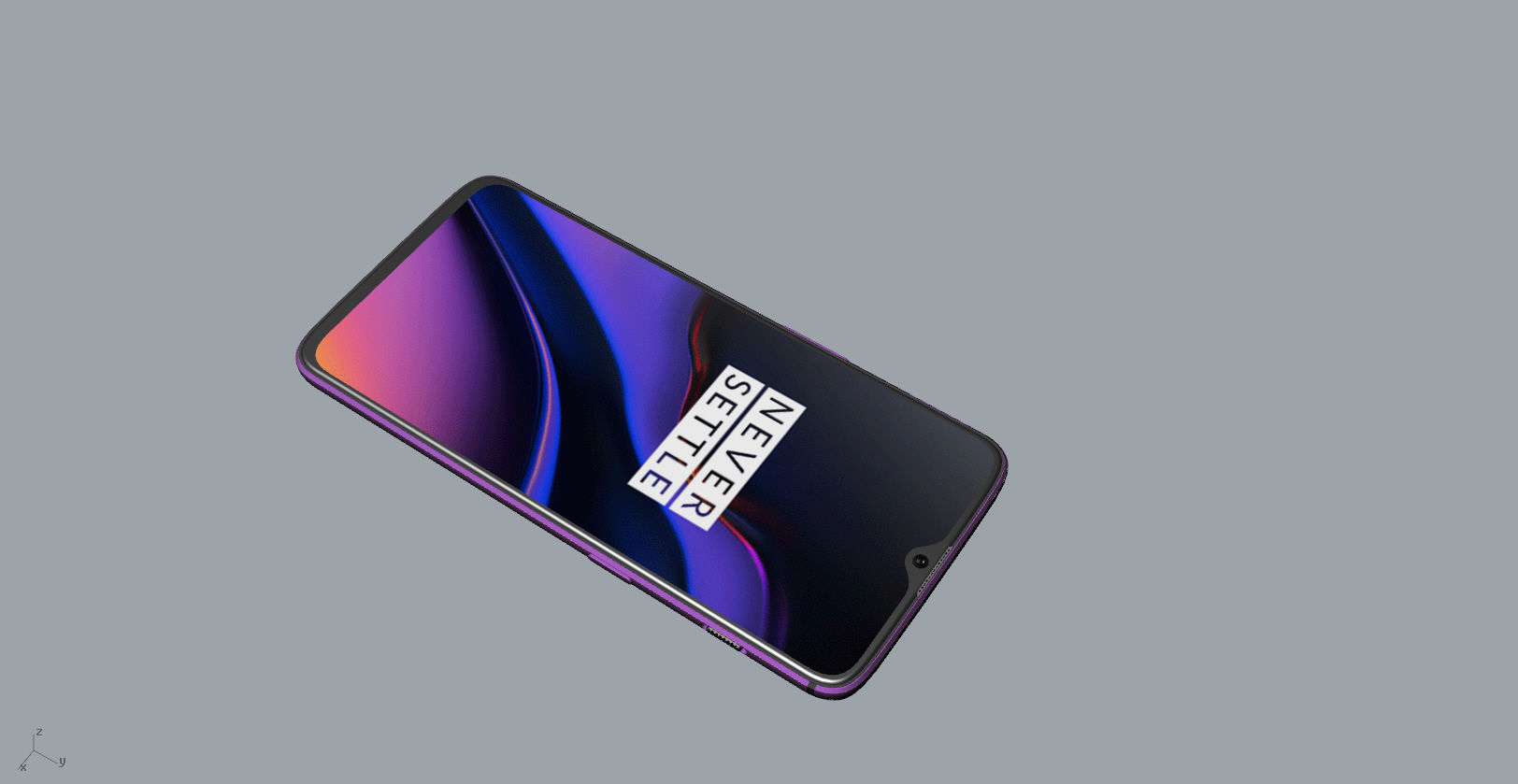 Oneplus 6T Thunder Purple 3D Model 3D print model_13