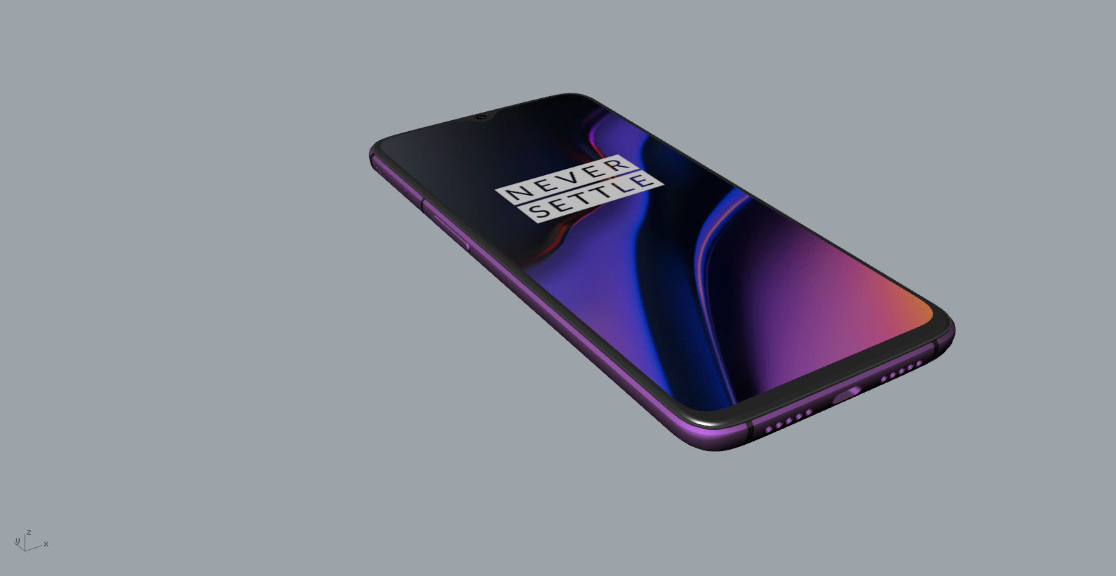 Oneplus 6T Thunder Purple 3D Model 3D print model_20