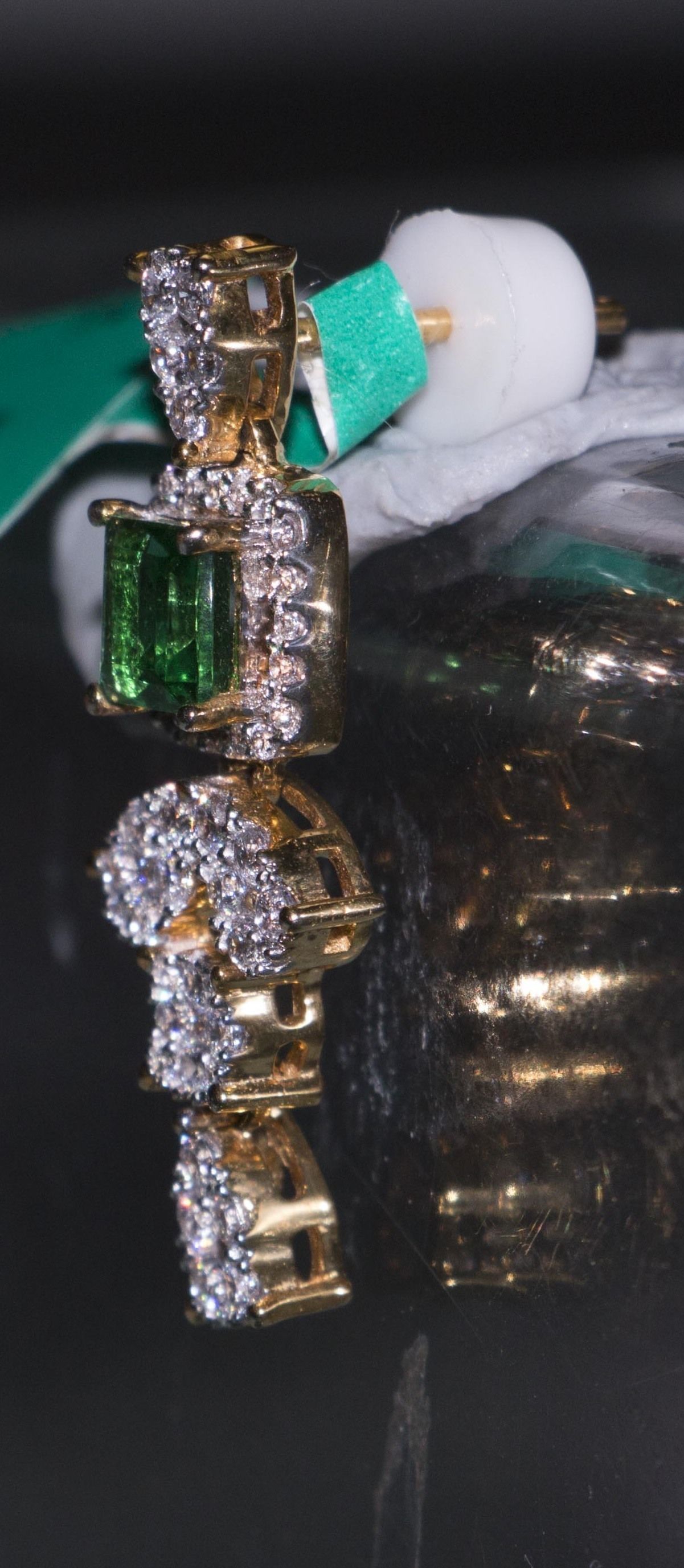 Pear Clump Drop Earring 3D print model_11