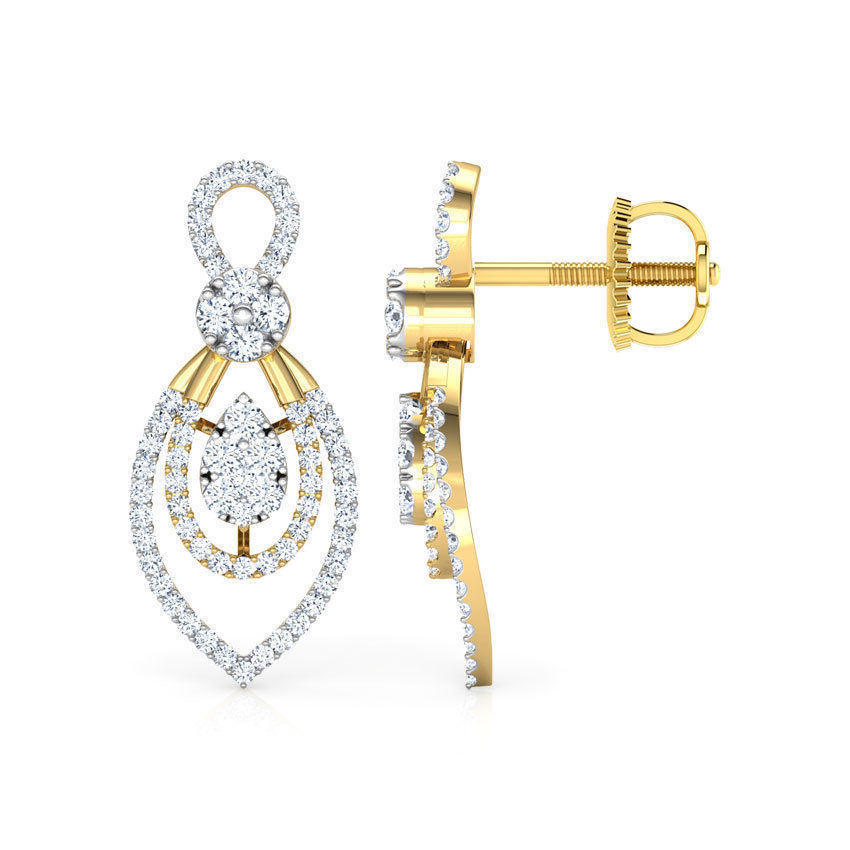 Pleasing Drop Earring 3D print model_3