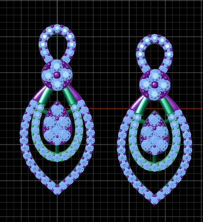 Pleasing Drop Earring 3D print model_7
