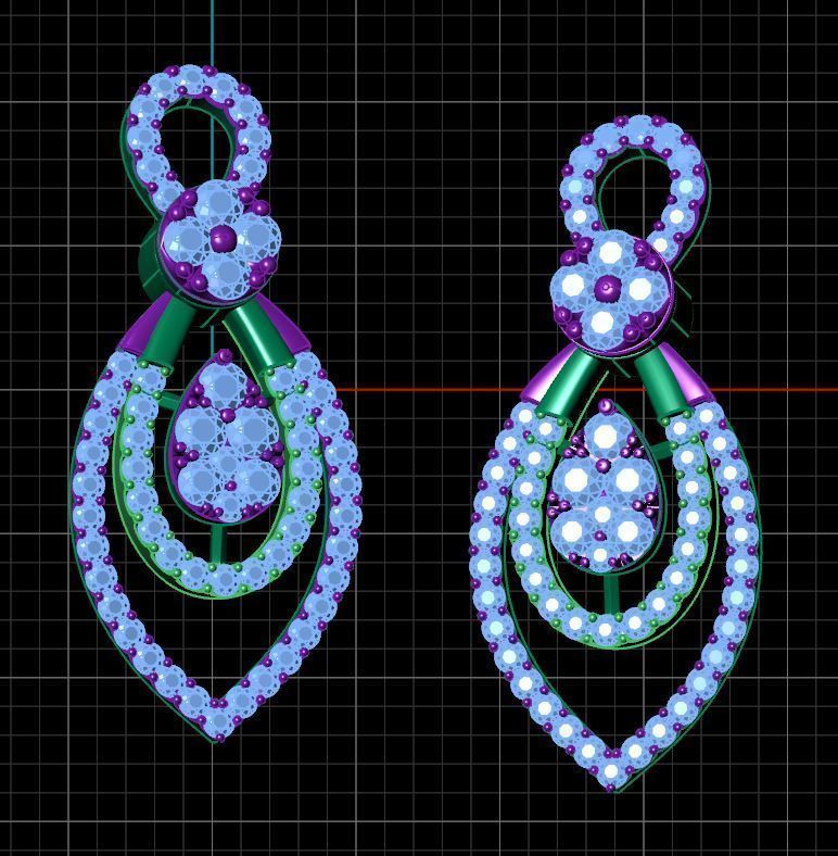 Pleasing Drop Earring 3D print model_8