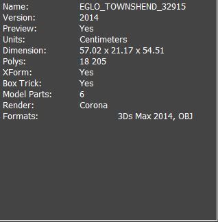 Eglo Townshend 32915 3D model_4
