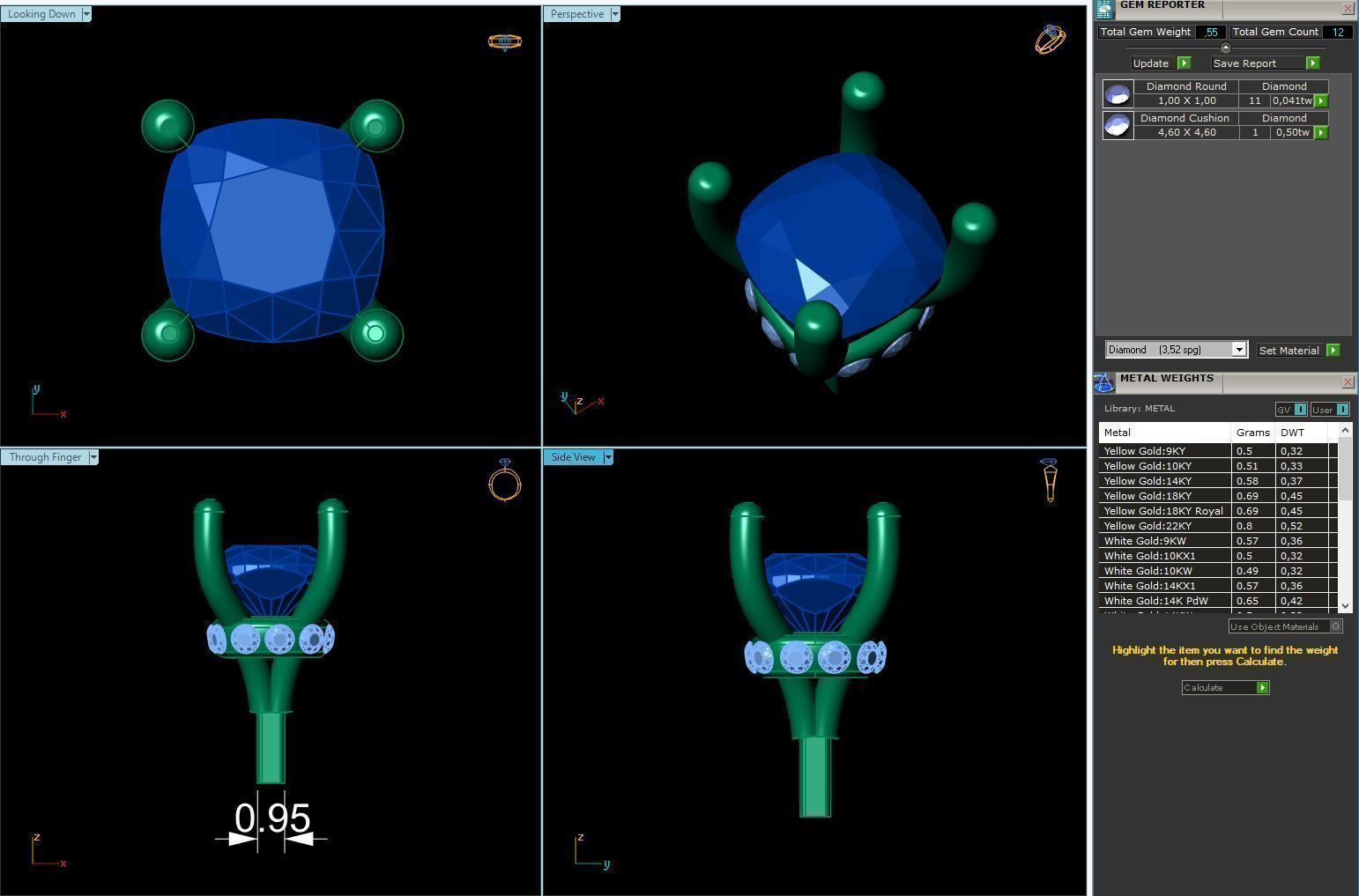Engagement Ring Constructor 001 3D print model_27