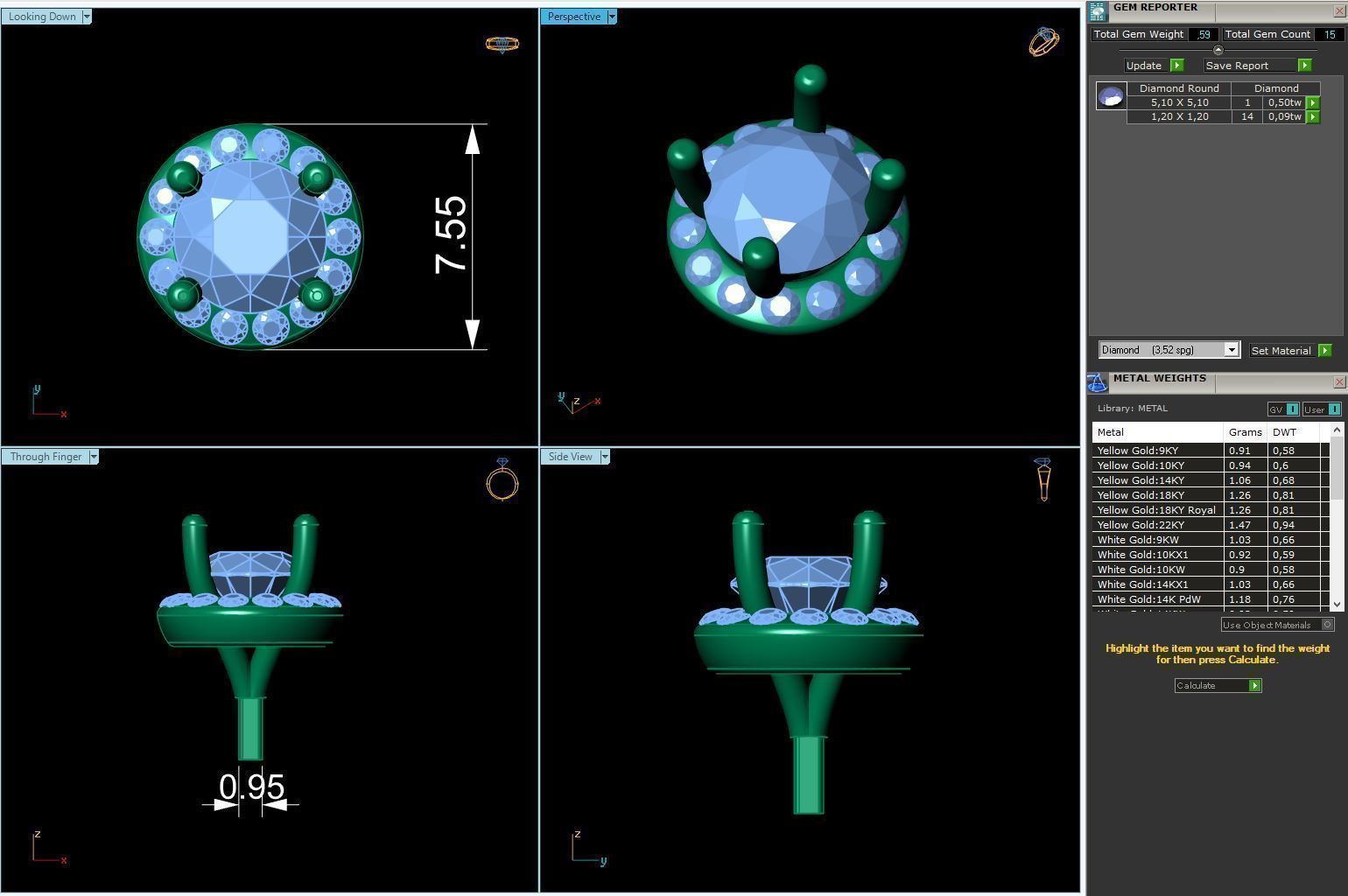 Engagement Ring Constructor 001 3D print model_12