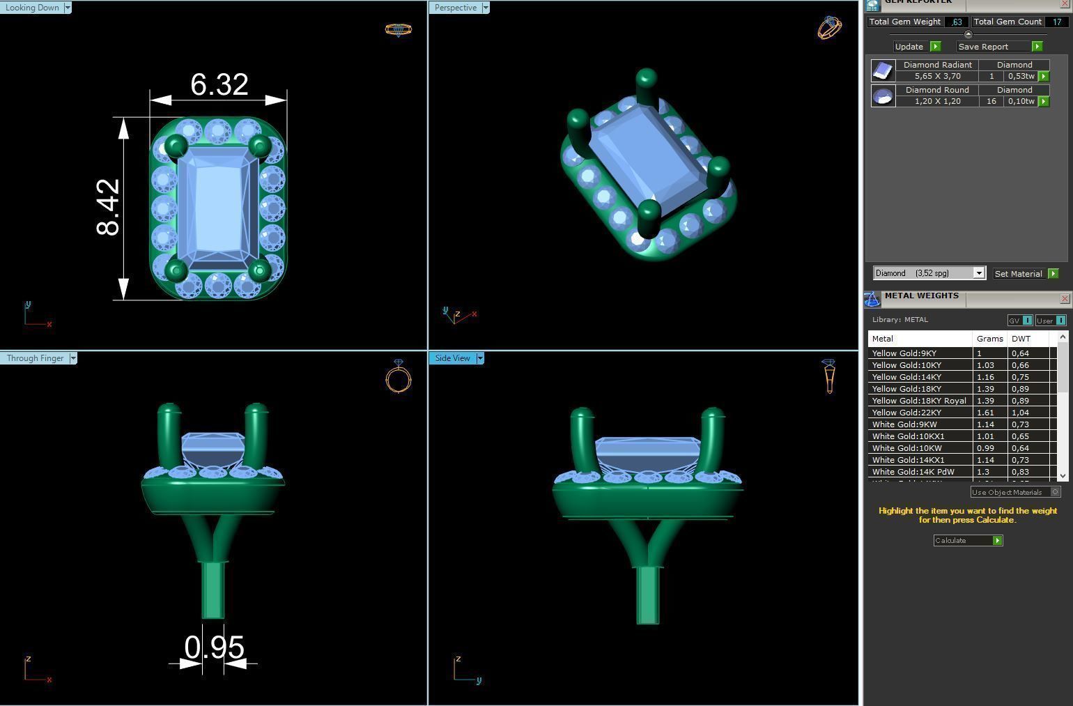 Engagement Ring Constructor 001 3D print model_21
