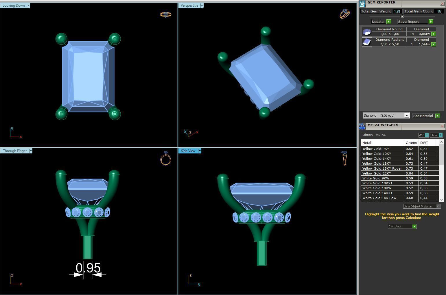 Engagement Ring Constructor 001 3D print model_35