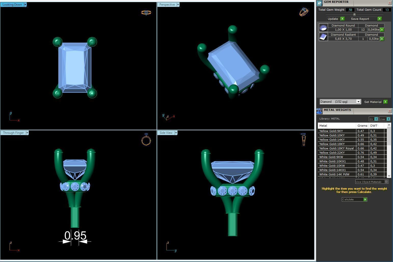 Engagement Ring Constructor 001 3D print model_33
