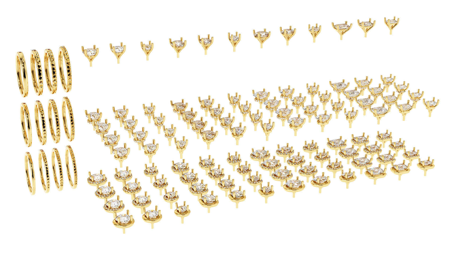 Engagement Ring Constructor 001 3D print model_3