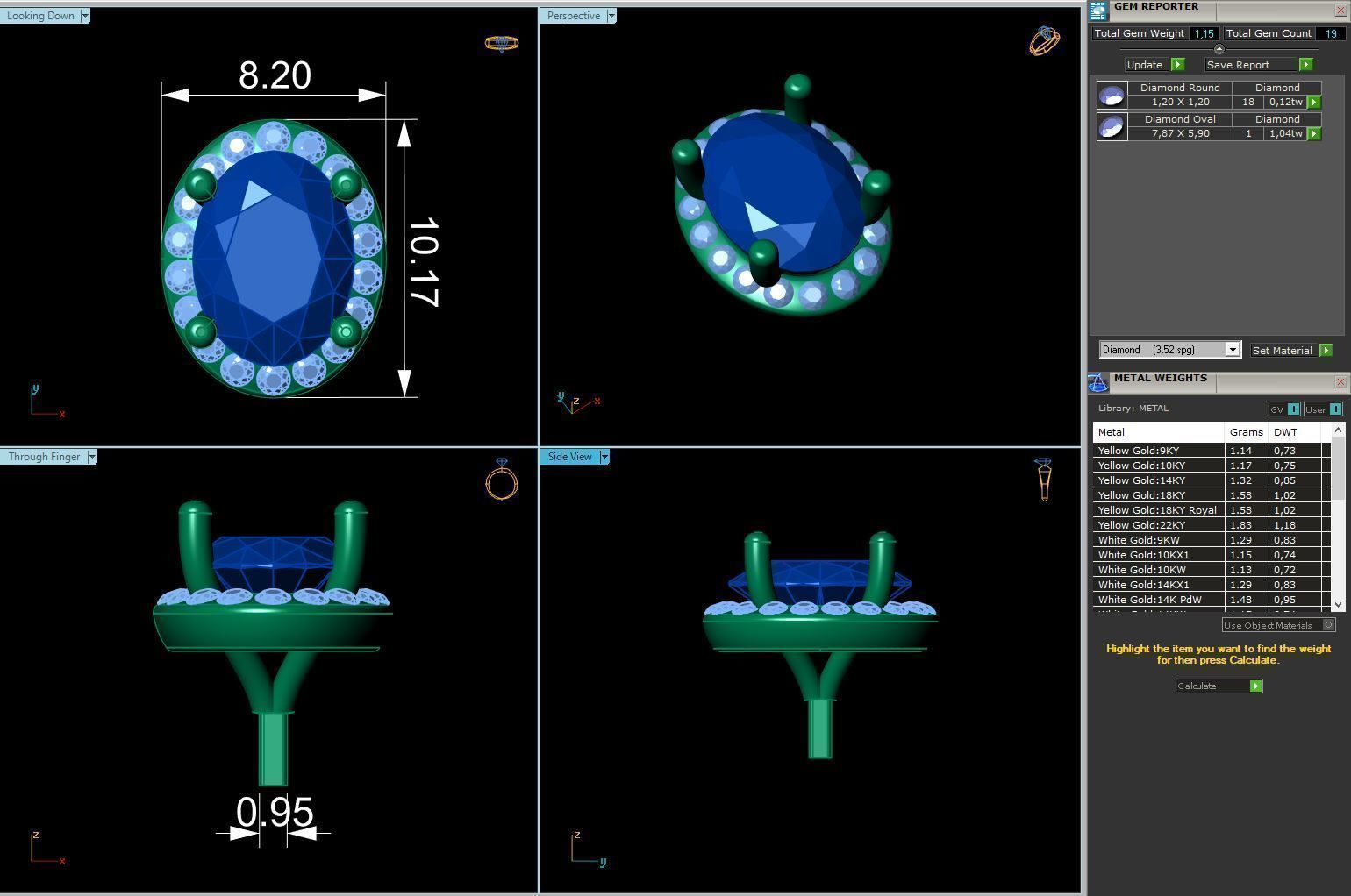 Engagement Ring Constructor 001 3D print model_19