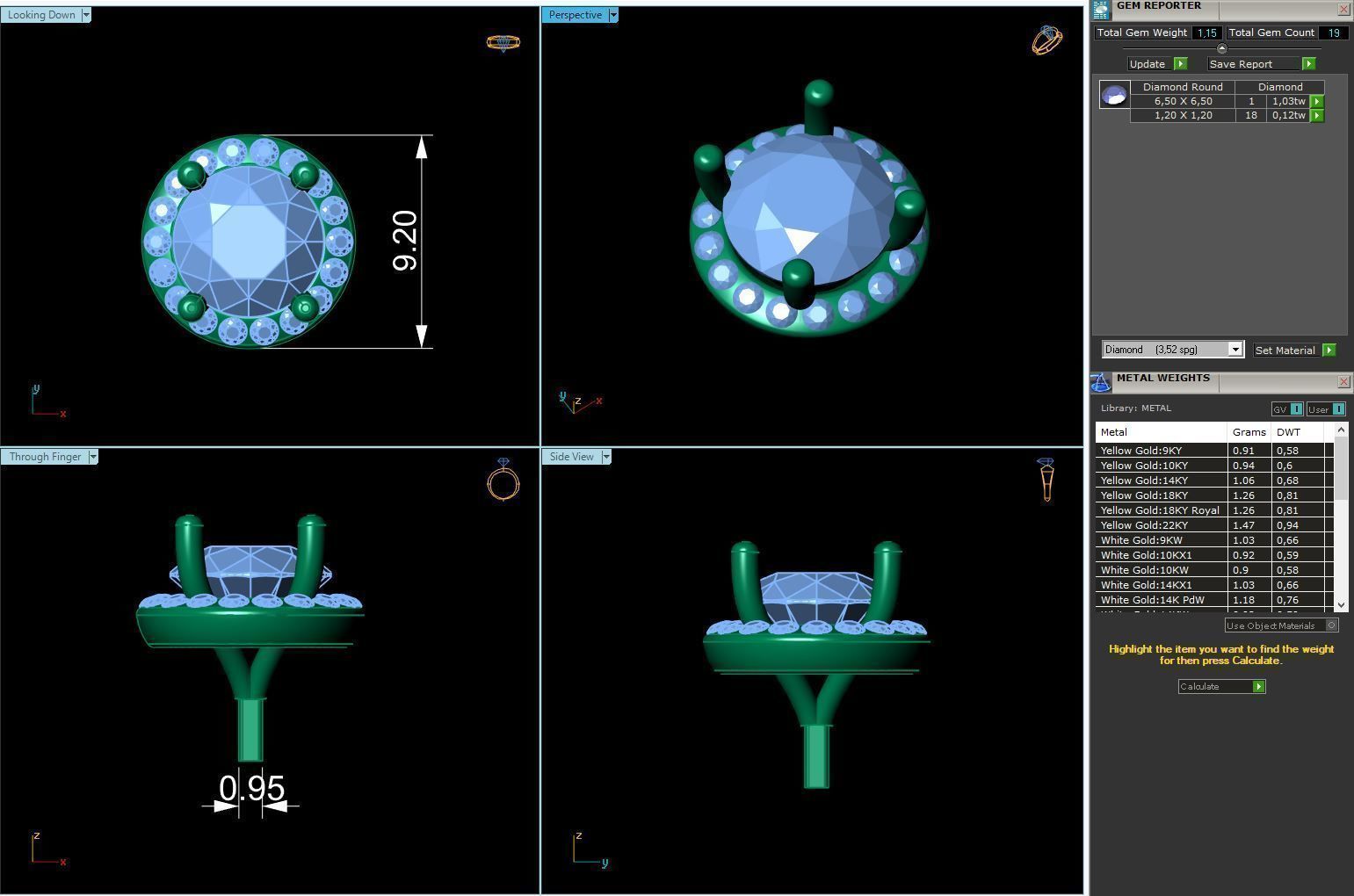 Engagement Ring Constructor 001 3D print model_13