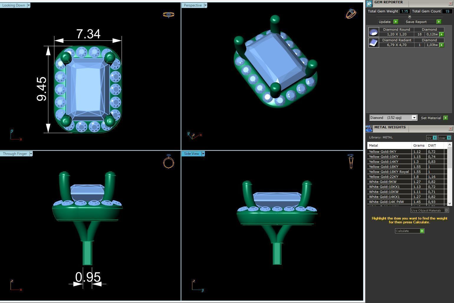Engagement Ring Constructor 001 3D print model_22