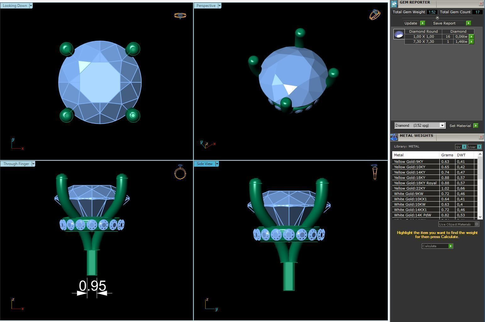 Engagement Ring Constructor 001 3D print model_26