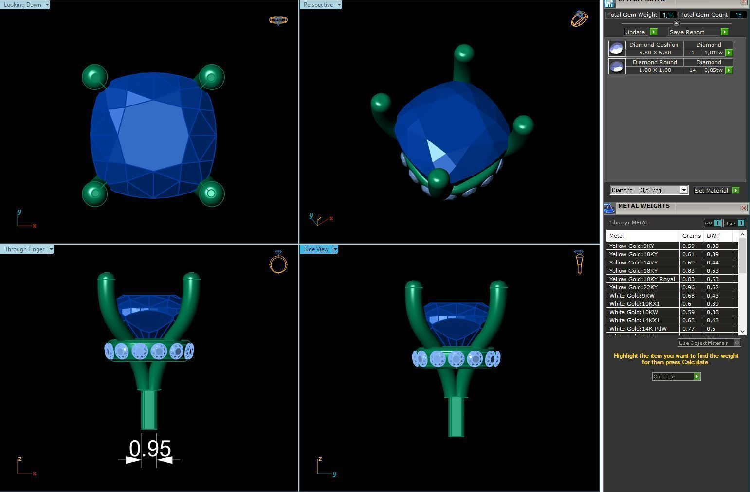Engagement Ring Constructor 001 3D print model_28