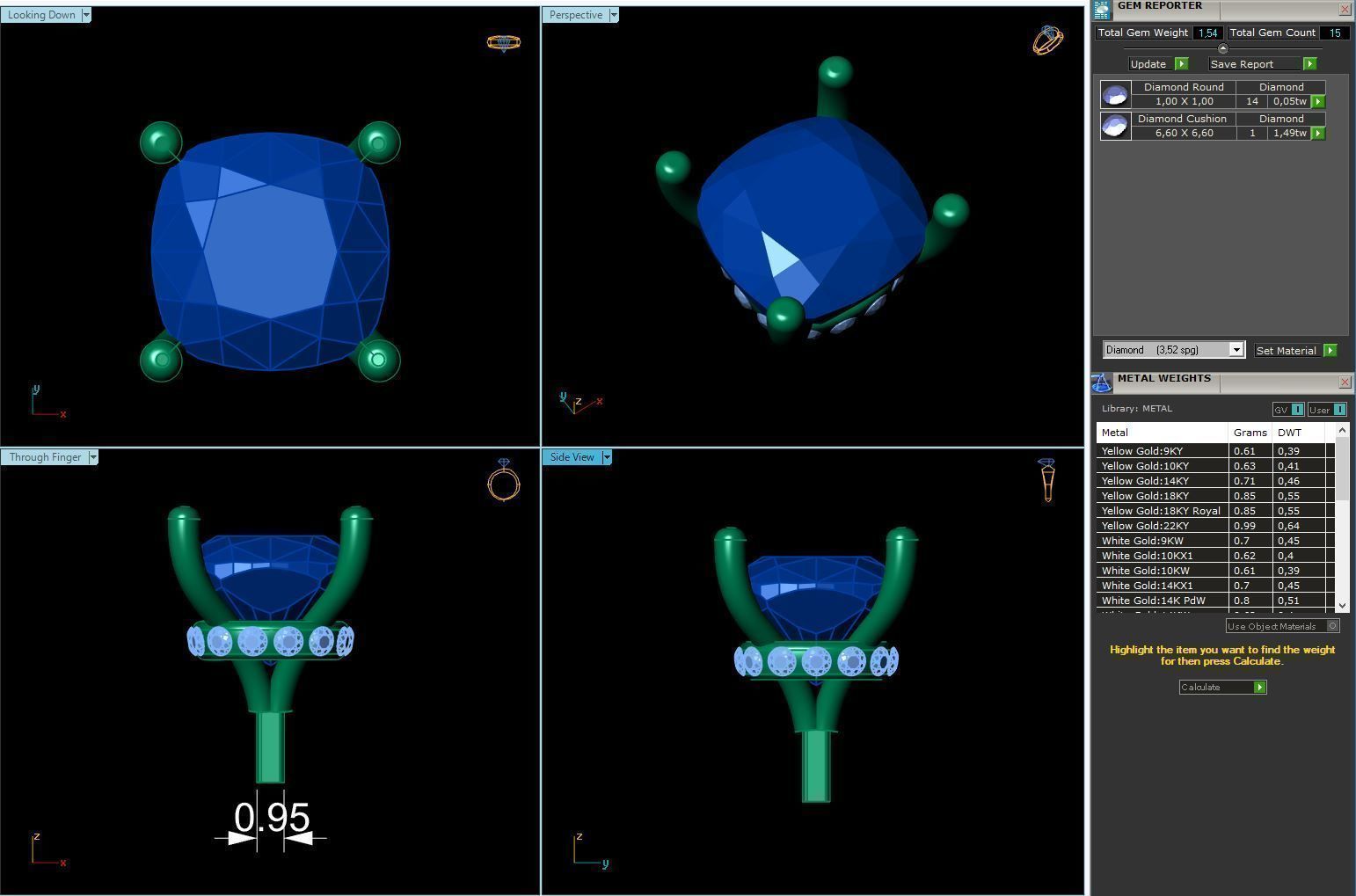 Engagement Ring Constructor 001 3D print model_29
