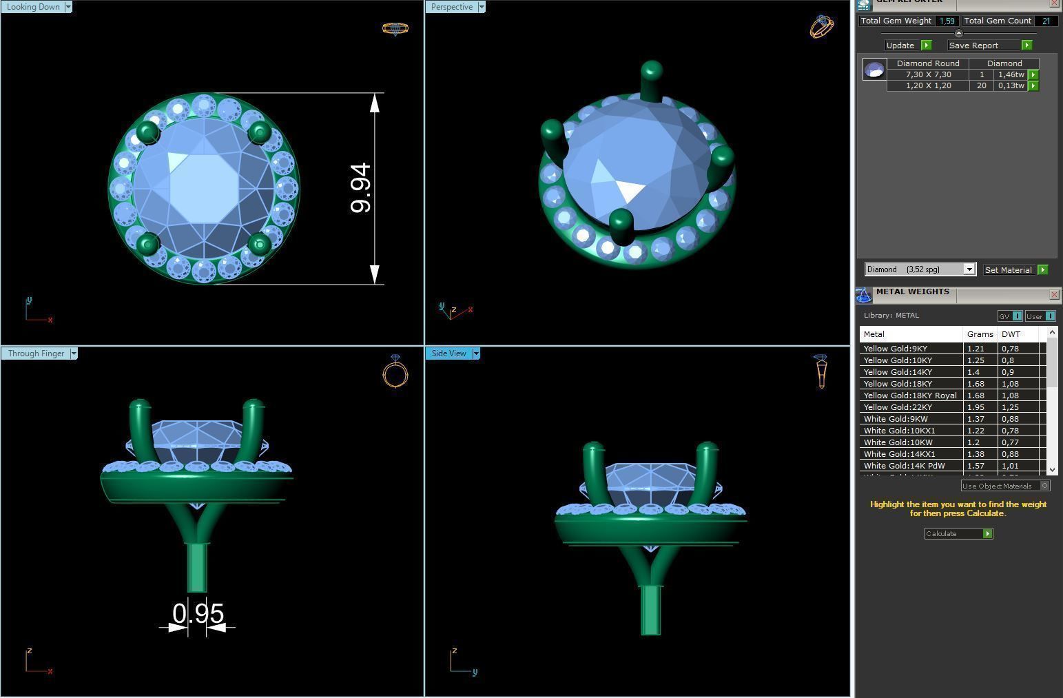 Engagement Ring Constructor 001 3D print model_14